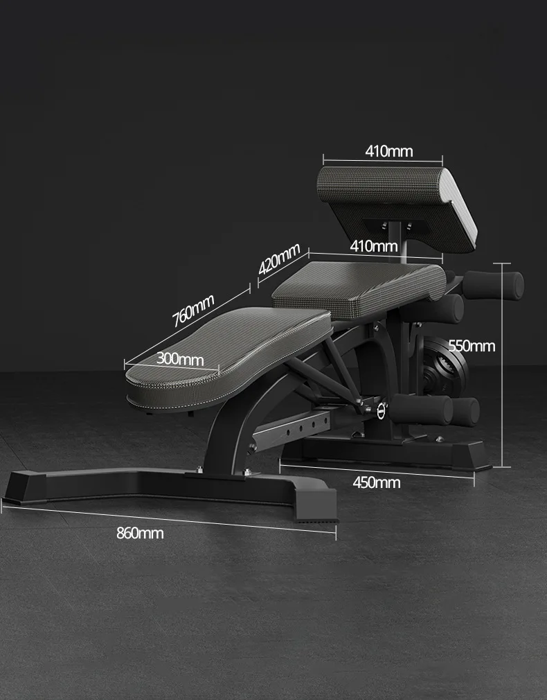 MIYAUP-Indoor Fitness Dumbbell Bench Press Training Supine Board, Multifunctional Weightlifting Strength