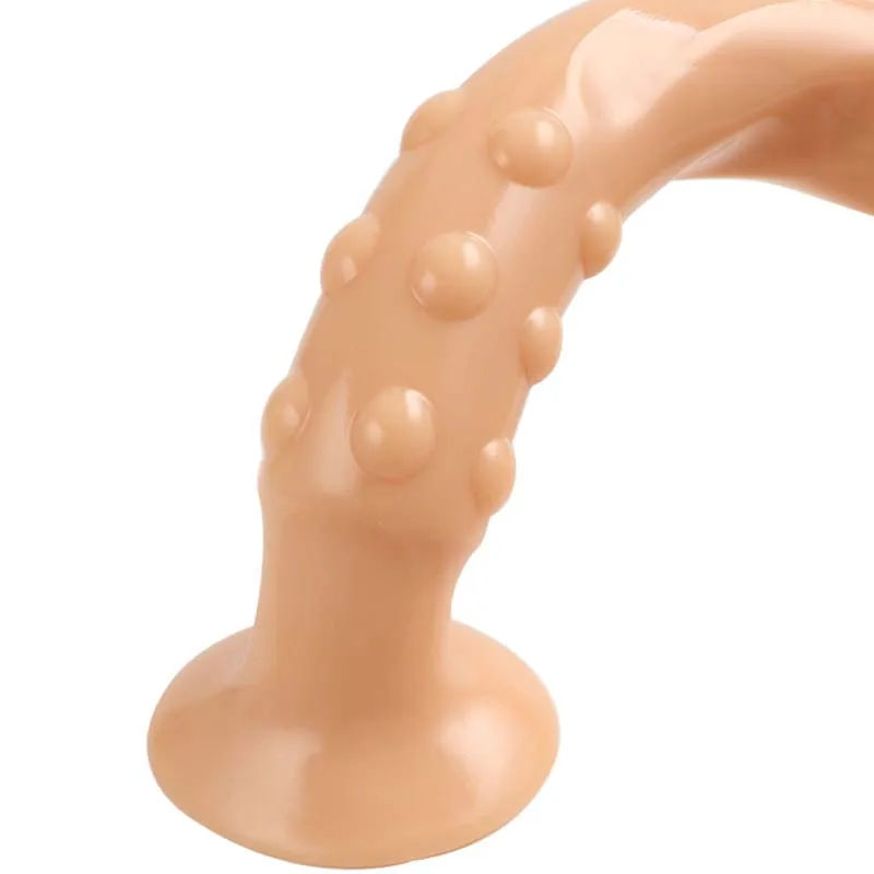 Long dildo à perles pour couples anal plug stimulateur sextoy_voghion.com