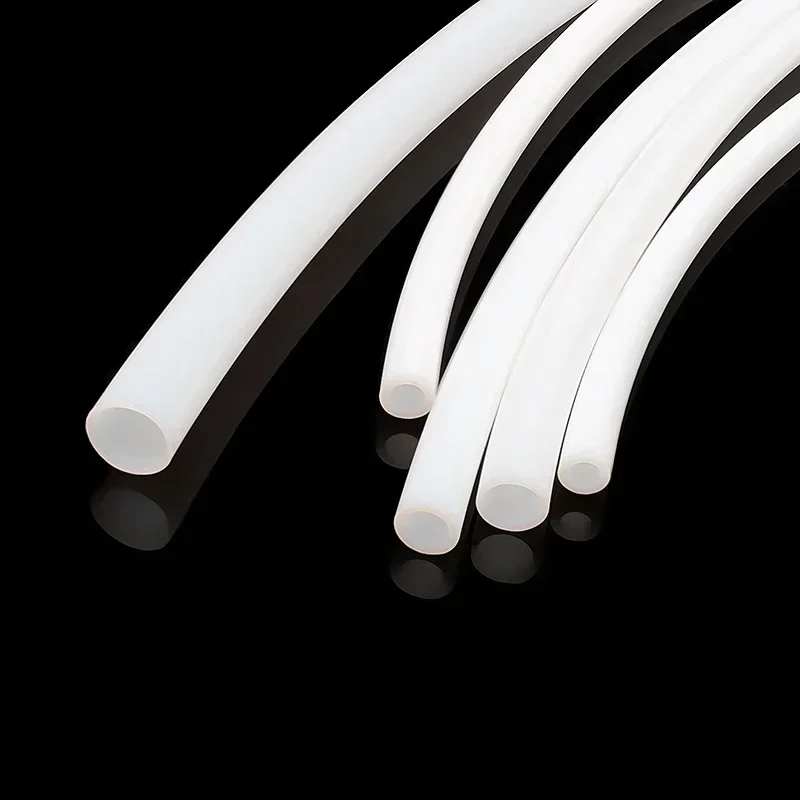 High-Temperature White PTFE Teflon Tubing - Low Friction, Heat Resistant Insulated Pipe, 50cm/1m, ID 1mm-19mm