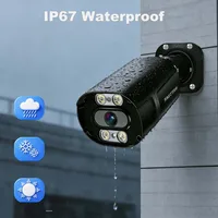 Caméra de sécurité IP PoE Ultra HD 4K pour extérieur, 8MP, 5MP, 4MP en option, caméra de surveillance Onvif, détection humaine, vision nocturne couleur 3
