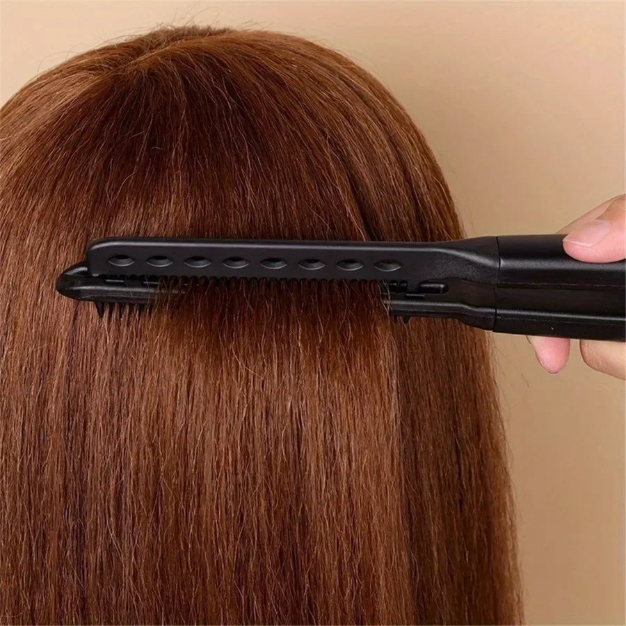 1pcs V-Shaped Hair Straightening Comb DIY Hairdressing Straightener Hairdressing Beauty Tools