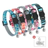 Cute Print Personalized Cat Collar Quick Release Custom Kitten Collars with Bell Engraved Pet Cats Necklace Accessories for Cat 2