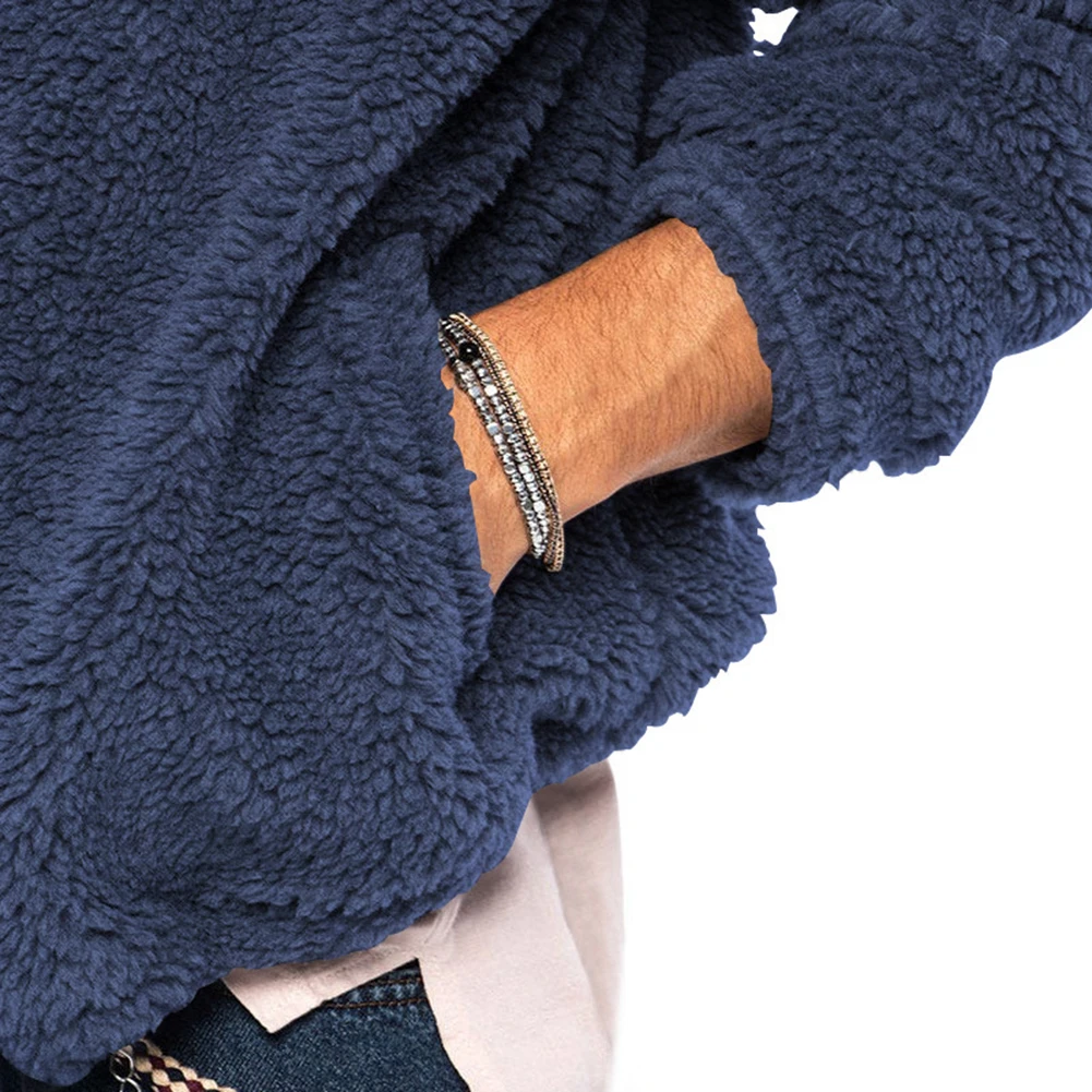 Affordable Fashion High Quality Jacket Winter Coat Casual Fleece Work Jacket Hooded Outwear Solid Color Thermal
