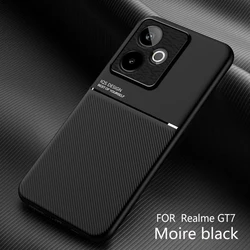 Cover posteriore protettiva in PU leather e TPU con texture antiscivolo in stile business minimalista