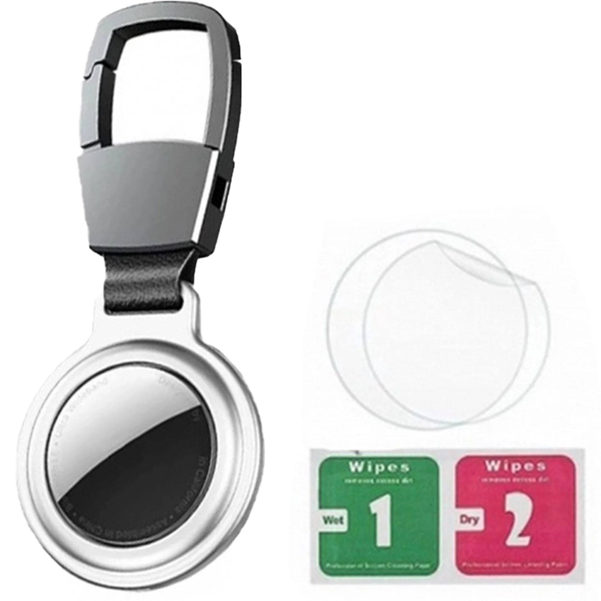 Premium Aluminum Airtag Holder - Metal Protective Sleeve with Enhanced Protection Film