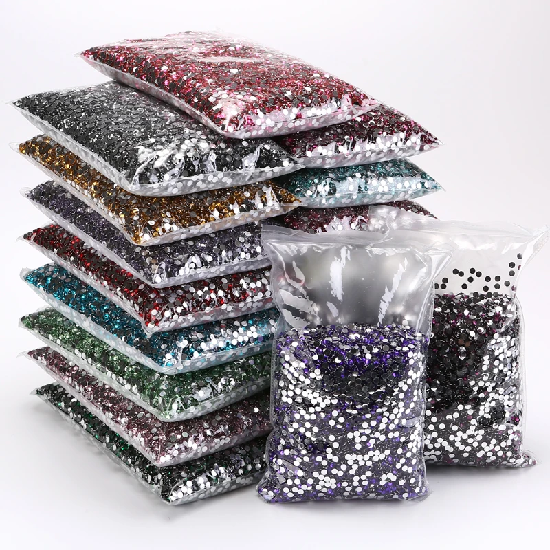 

2/3/4/5/6mm Resin Flatback Rhinestone Applique Bulk Crystals For Crafts Stones For Nails Art Decorations Non Hotfix Strass
