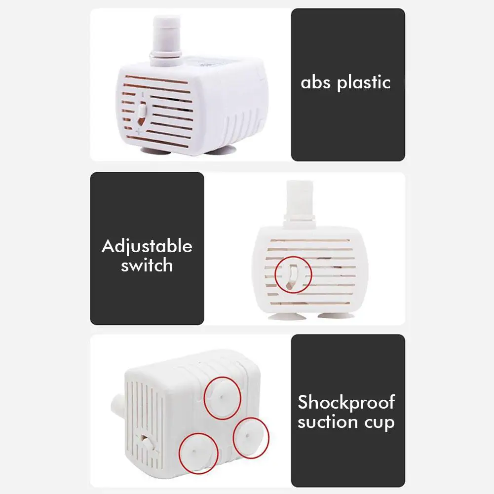 200L/H 2W Mini Submersible Pump USB DC 5V Pet Water Dispenser Water Pump DR-DC160 Pumps Ultra-quiet Brushless Motor