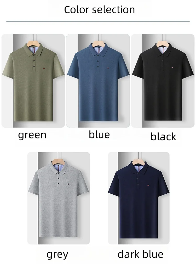 High quality brand summer new men's short sleeve fashionable striped golf polo shirt high-end designer design embroidered Tshirt 15 S702276a0f44740a0beb71236d1aded2bO