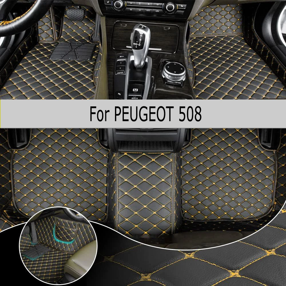 

Custom Car Floor Mat For PEUGEOT 508 2011-2017 Year Upgraded Version Foot Coche Accessories Carpets