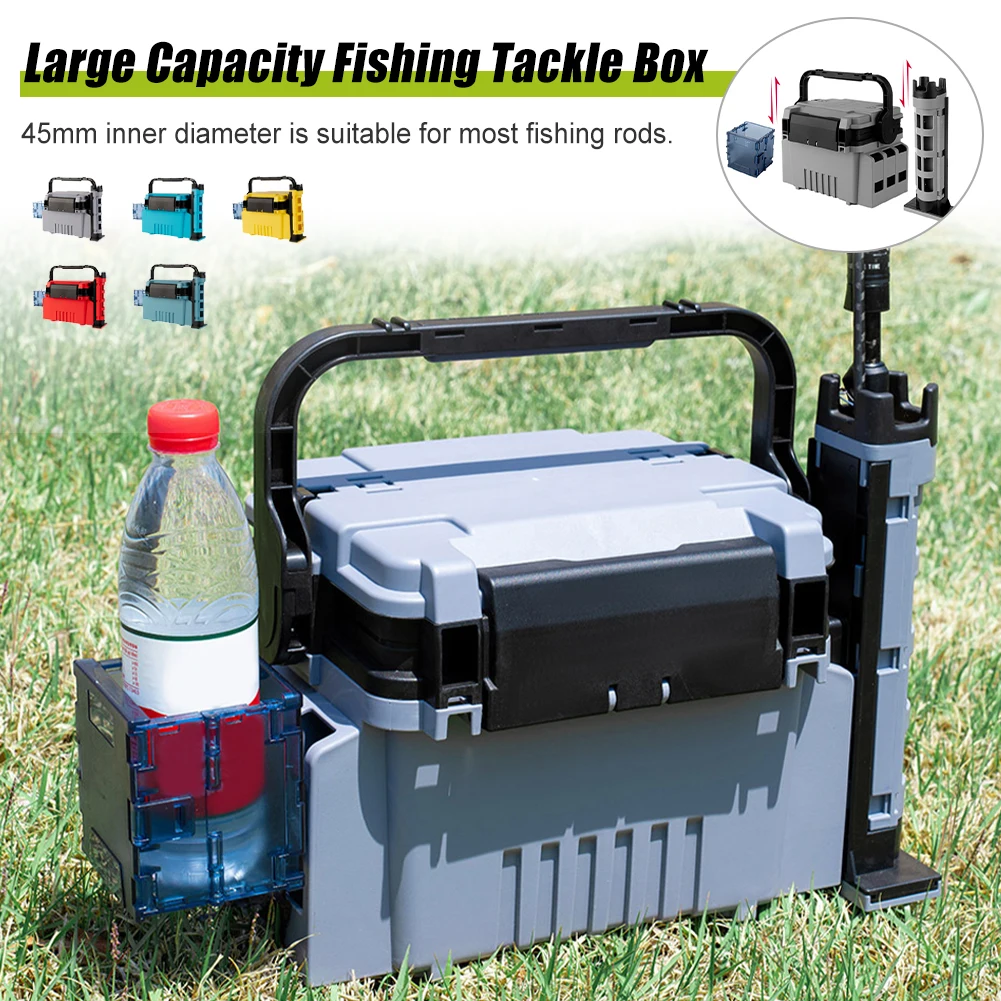 Large Capacity Fishing Tackle Box Portable Fishing Lures Hook Box