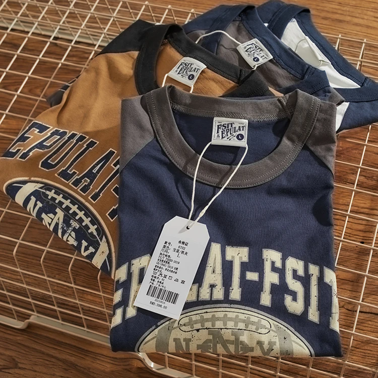 

Футболка мужская с длинным рукавом, круглым вырезом и надписью, 100% хлопок