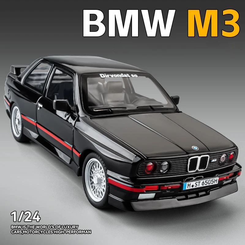 1:24 BMW M3 E30 1988 Supercar Alloy Model Car Toy Diecasts Metal