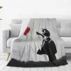 Banksy Girl With Heart Balloon Graffiti Blanket Flannel Breathable Throw Blankets Throw Blanket For Home Travel Throws Bedspread 2