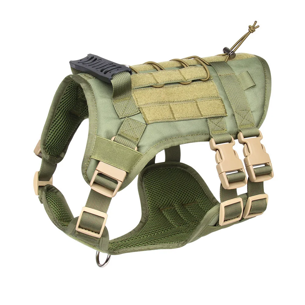Chaleco táctico para exteriores para perros grandes, resistente a salpicaduras, con correa para el pecho para perros medianos y grandes