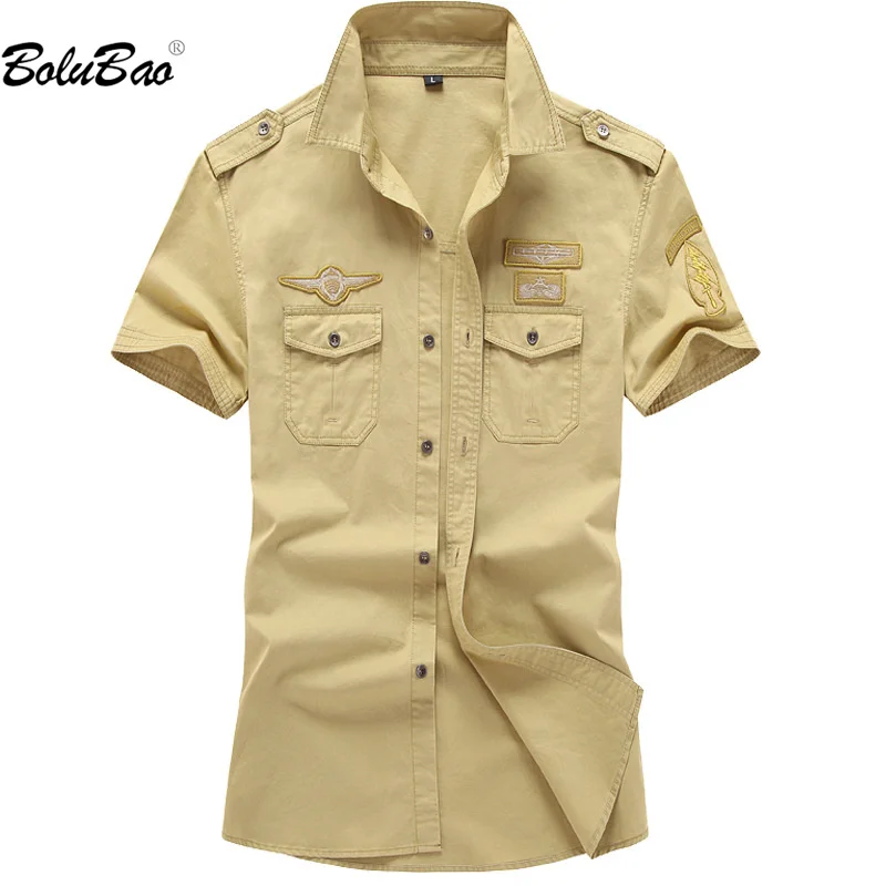 

BOLUBAO 2023 Casual Shirt Men's New Product Design Slim-Fit Trend Cotton Tooling Top High-Quality Hot Selling Fashion Shirt Men