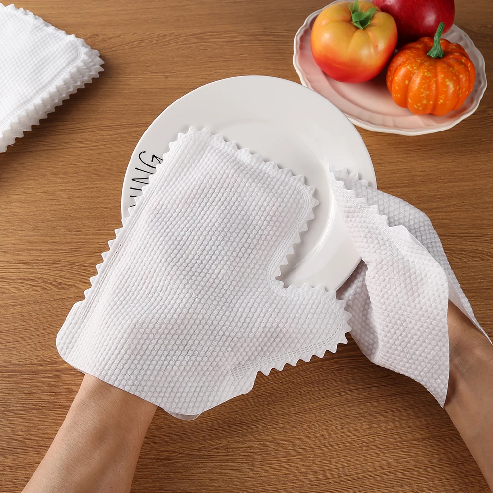 10pcs Fish Scale Cleaning Duster Gloves For Household Cleaning Window