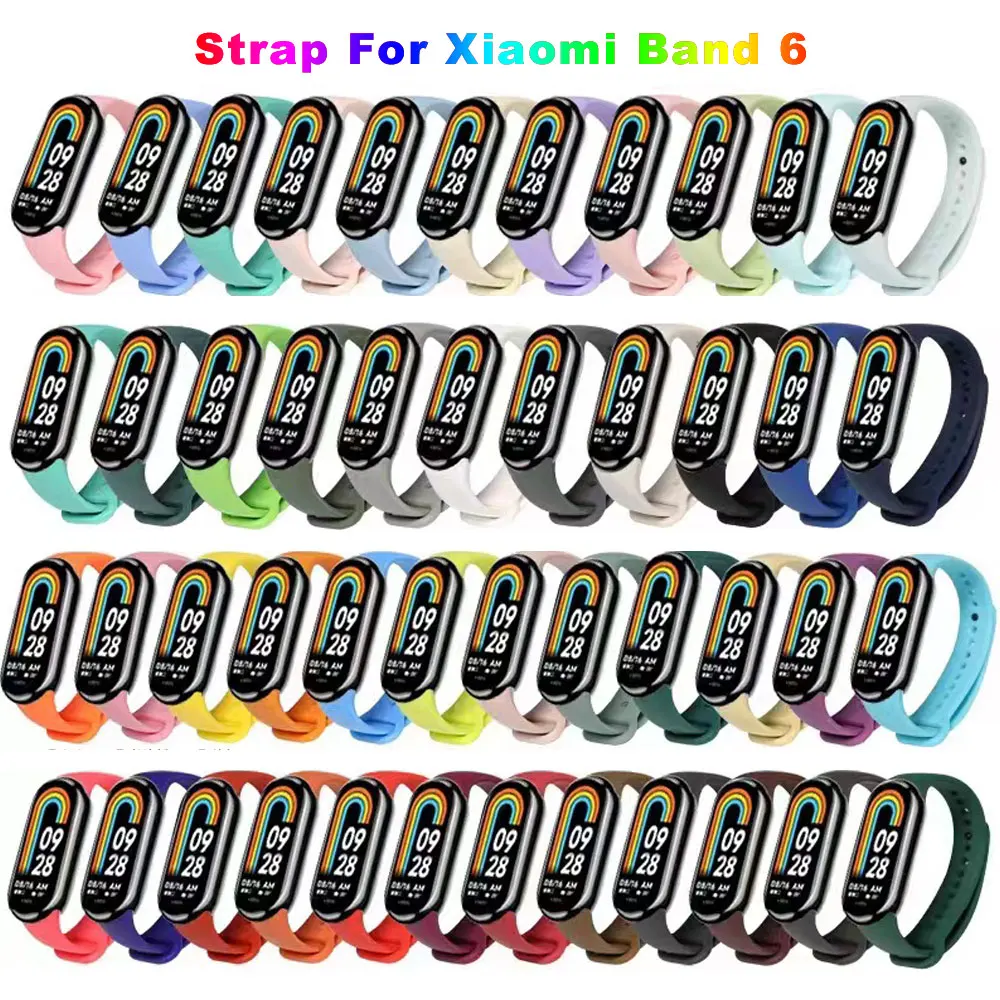 

NEW 2023 Watch Strap for Xiaomi Mi Band 8 Wristband Silicone Bracelet Wrist Straps MiBand band8 SmartWatch Accessories