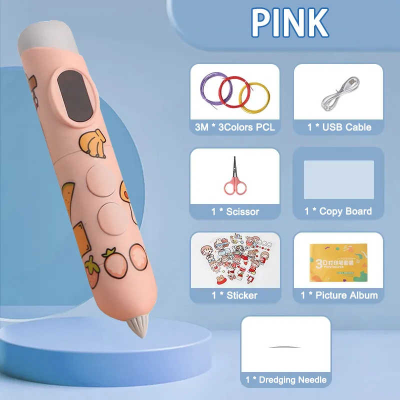 Educational 3D Printing Pen for Kids with Free PCL Filament