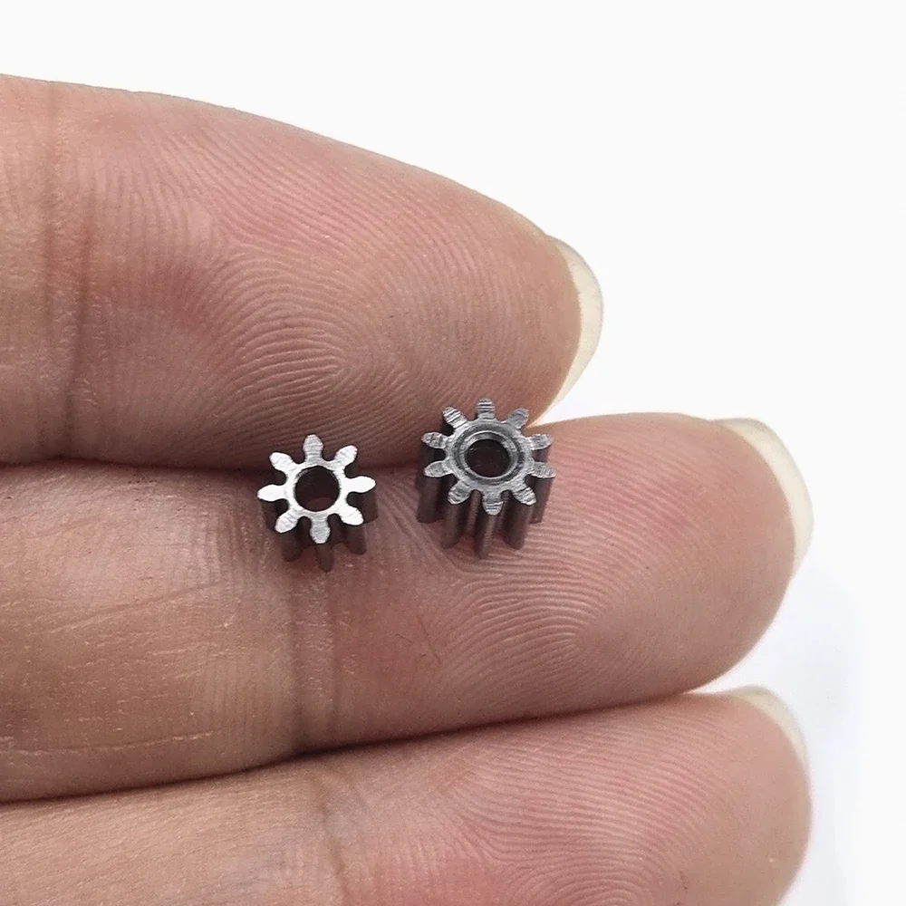 0.5 Modulus 8T/9T/10T/11T/12T/13T/14T Teeth 1.98mm aperture High-Wear Resistance Steel Metal Gear For 2mm shaft hole 1pc