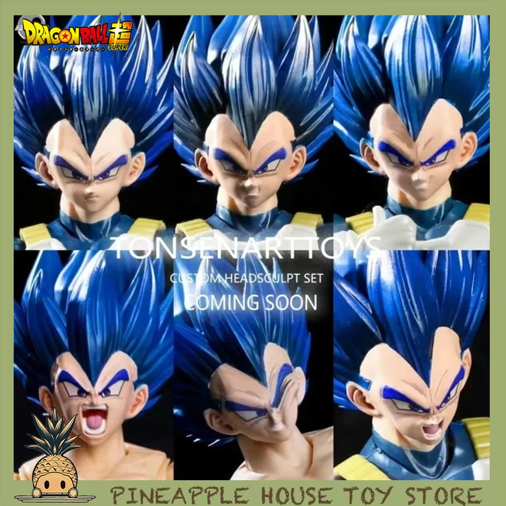 Tonsenarttoys Dragon Ball Z Action Figures Vegeta Heads Anime Figure Super Saiyan Primitive Prince Berserker Model Doll Toy Gift