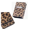 Leopard Cigarette Case for Woman Men Leather Box Holder Smoking Accessories Button Design 4 Colors 5