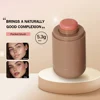 Magic Blush Stick 3-in-1 Cheek Lip Tinted Moistured Blush Stick Silky Brighten Blush Cream Blusher Cosmetics Tubes Matte Contour 6