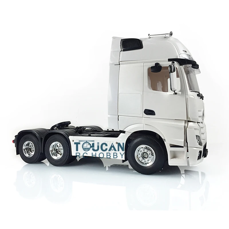 1/14 3Axles 35T Motor RC Tractor Truck KIT DIY Model Open Door 1851 Cabin Car Unassembled Unpainted Toy Tractors TH16657 2
