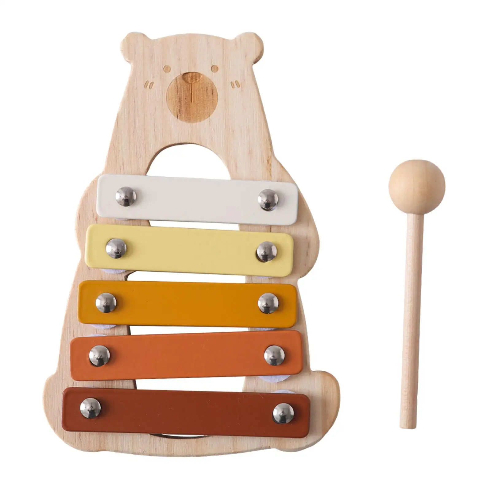 5 Note Xylophone Music Enlightenment with Mallet Xylophone Musical Toy for
