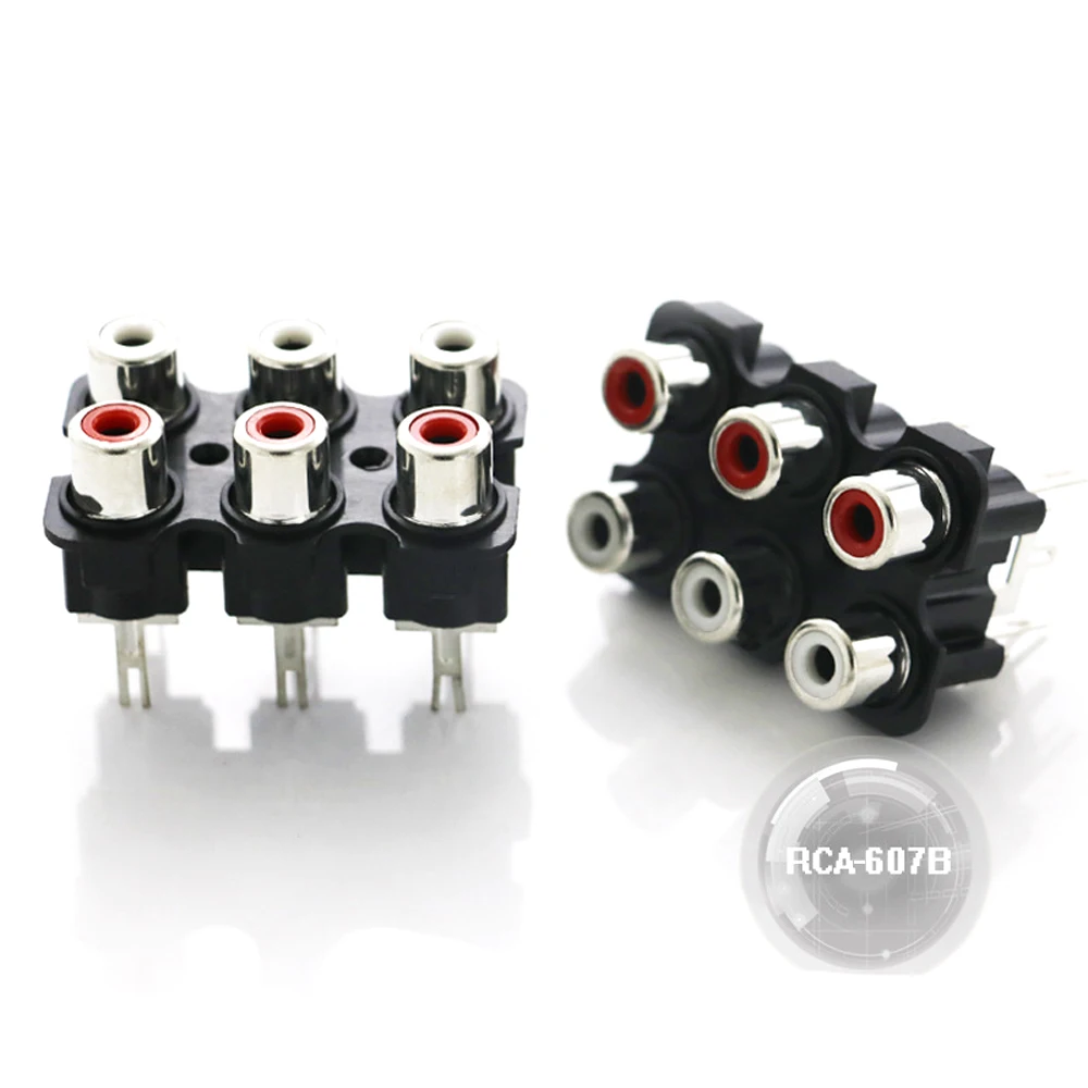  AV ͽ   Ʈ RCA-607  ̽  , Ÿ 7, 6 Ȧ RCA Ŀ,  ھ ̽, 5 