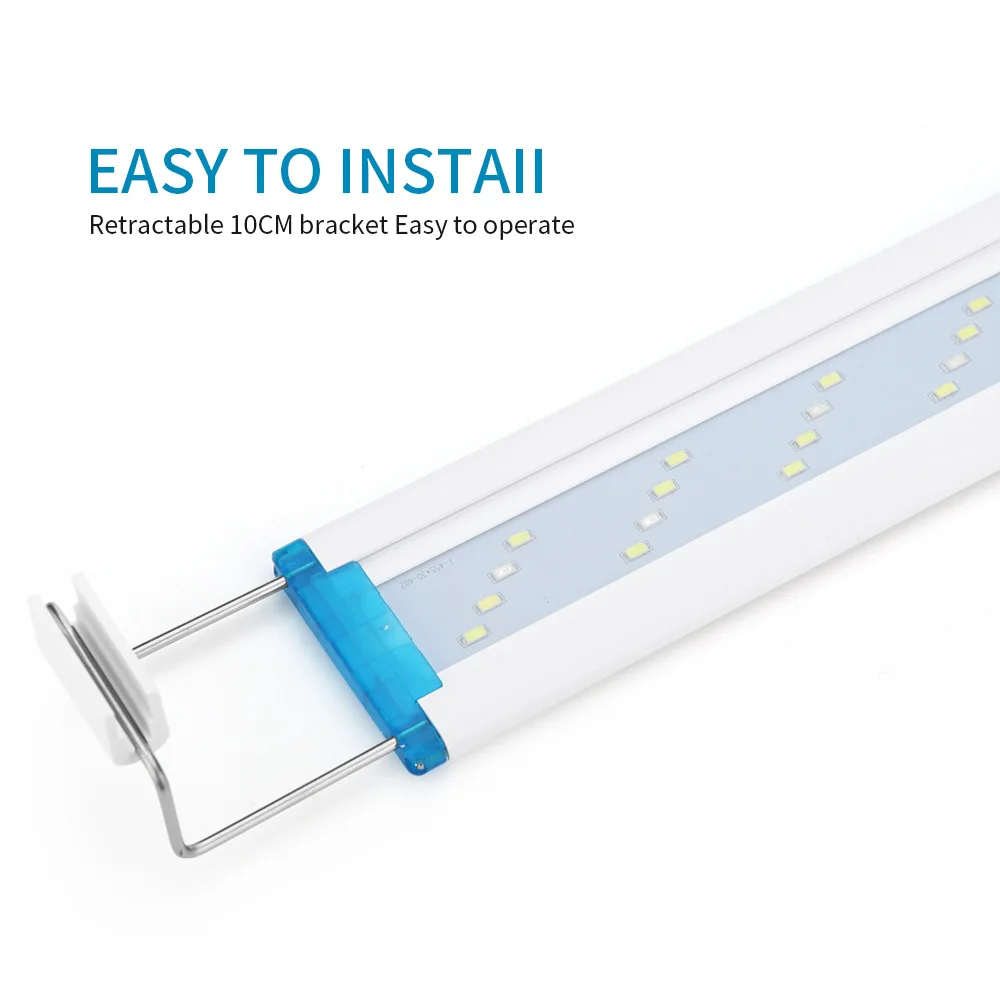 Aquarium Lamp Super Slim LEDs Aquarium Lighting Aquatic Plant Light Extensible Waterproof Clip on Lamp For Fish Tank aquarium light aquarium lamp