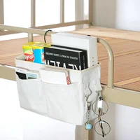 Dormitory storage bedside hanging basket student dormitory storage bag cotton fabric bedside storage storage hanging bag 1