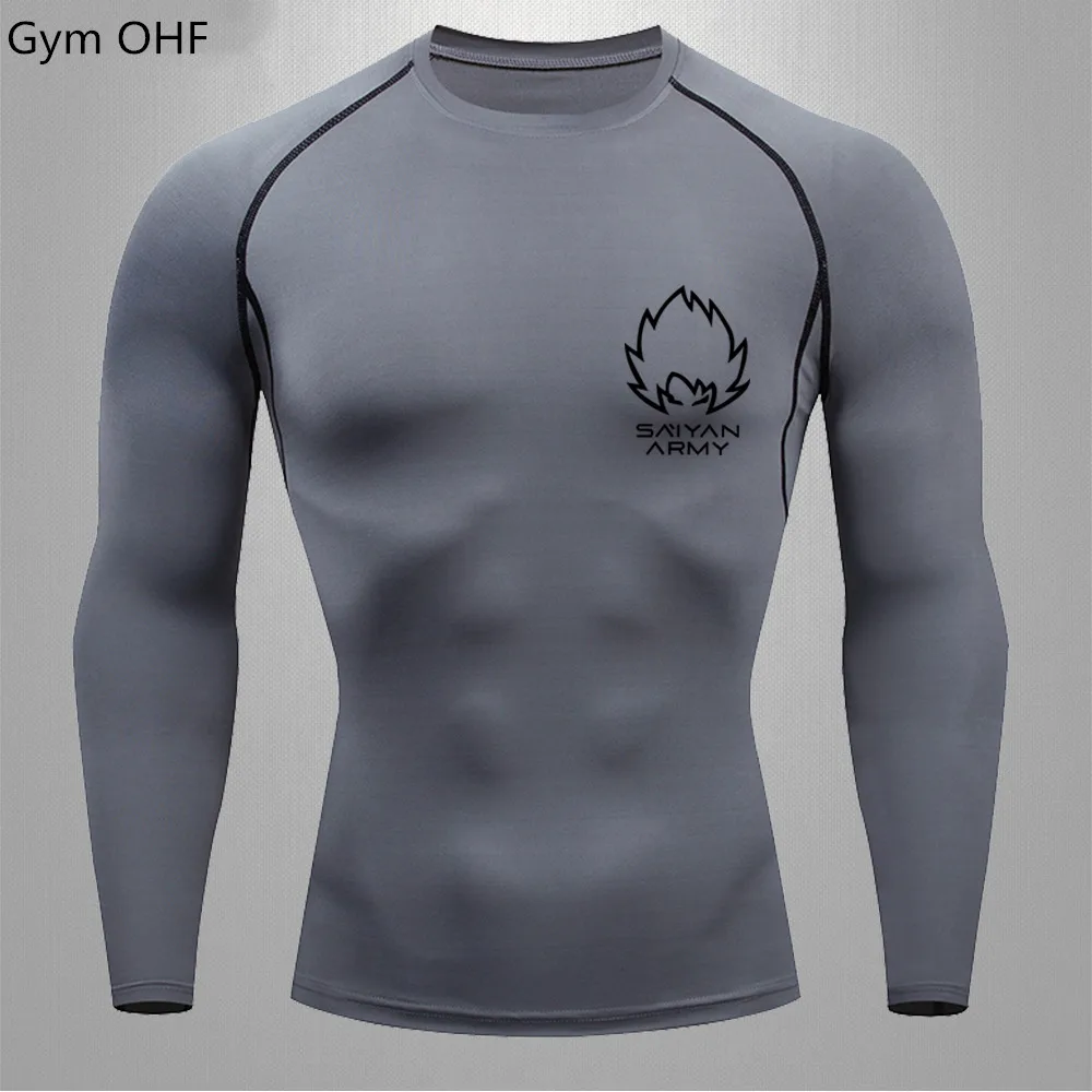Goku T 셔츠 스포츠 Jiu Jitsu T 셔츠 남성 압축 러쉬 가드 복싱 남성 무에타이 킥복싱 유니폼 남성 체육관 피트니스 훈련