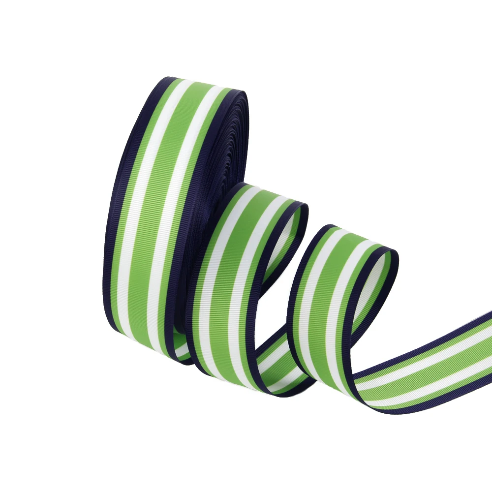 5 Yards 38mm Stripe Printed Grosgrain Ribbon Gift Wrap Decoration Double Side Ribbons DIY Hair Bows Craft,5Yc2215