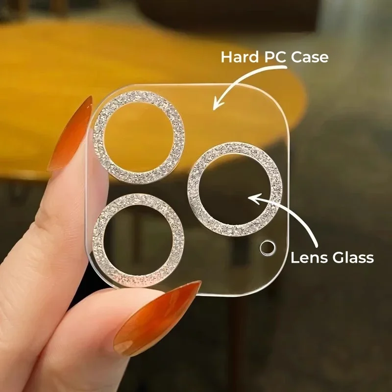 Luxury Glitter Full Cover Camera Protector with Lens Guard