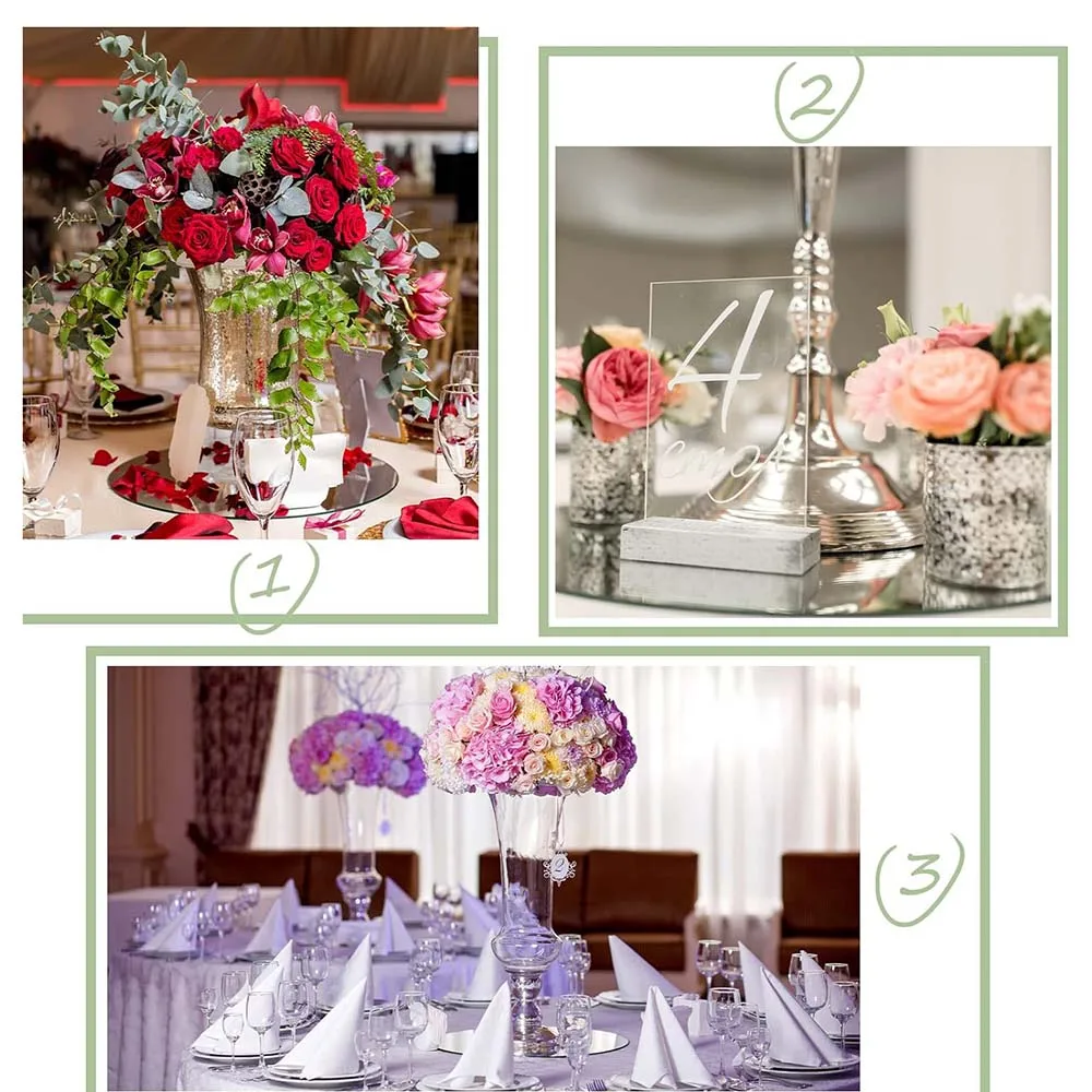 Wall Stickers Acrylic Wall Mirrors Round Acrylic Mirror Candle Plate Set Round Mirror Base Table Centerpiece