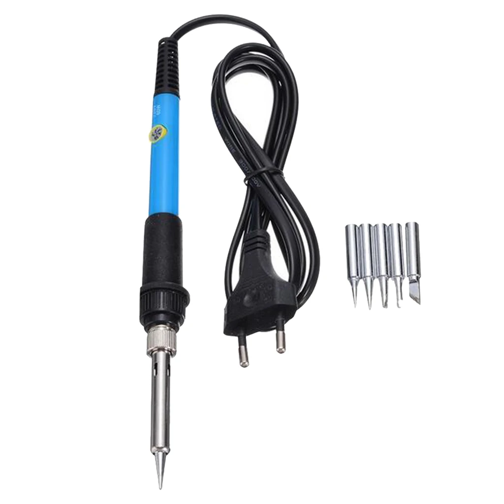 

freneci 60W Adjustable Temperature Electric Welding Soldering Iron Tools 5 Tips