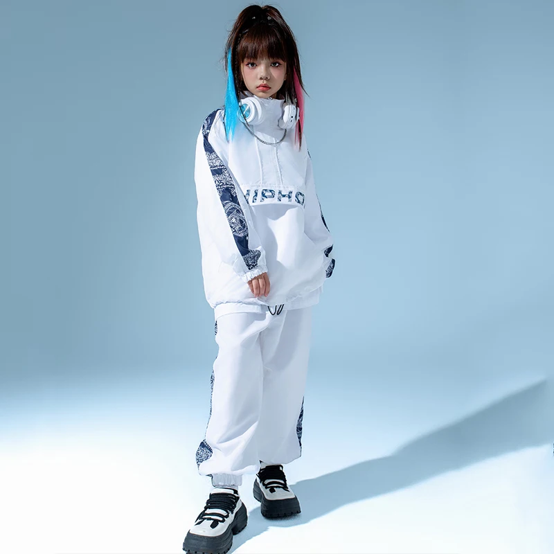 Boys Hip Hop Clothes Jazz Dance Outfits Sport Suit Kids Loose Tops Pants Girls Jazz Dance Wear Kpop Practice Clothing BL1