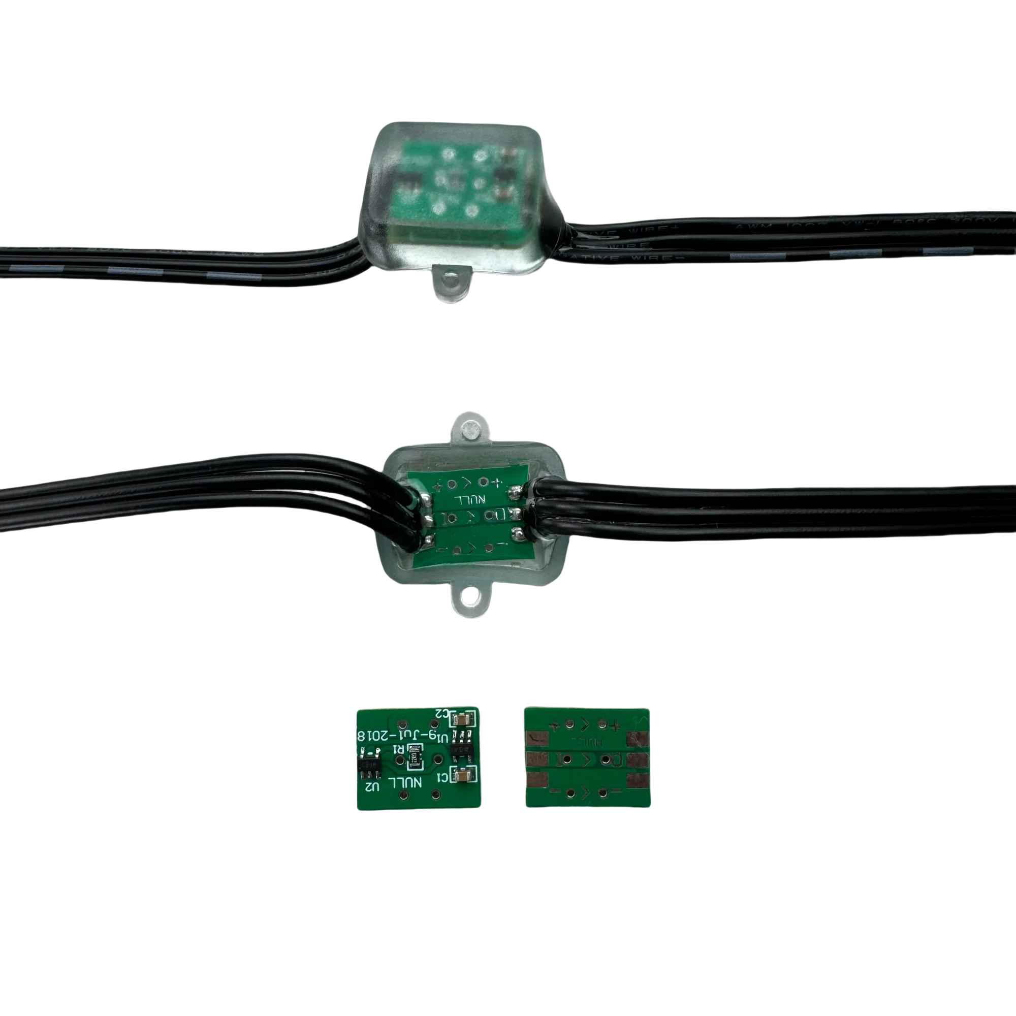 DC5-24V Square Shape Pixel Data Booster Amplifier For 12V 3-wire TTL/SPI pixels WS2811/WS2812/UCS2904 IP67 3 Core