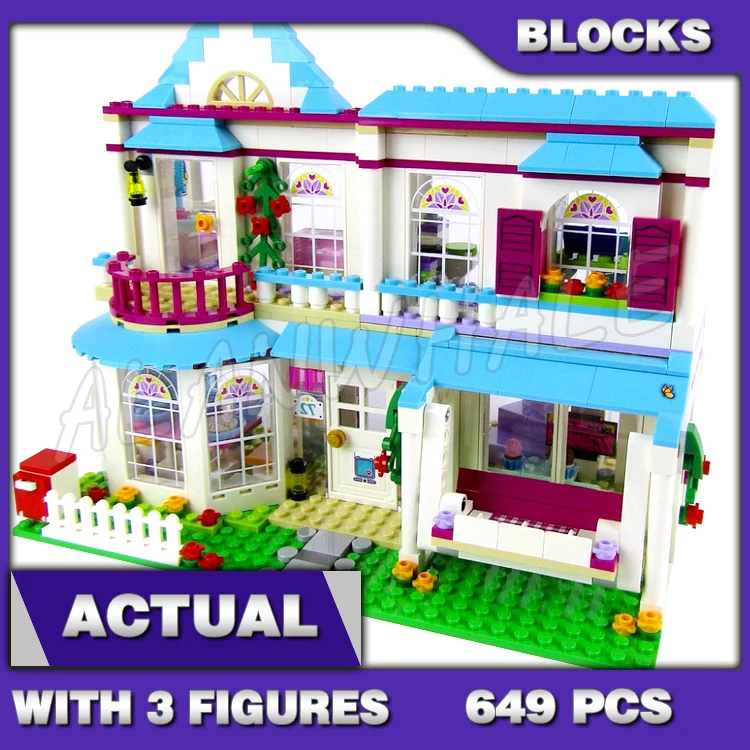 

649pcs Friends Heartlake City Summer Stephanie's House 10612 Model Building Blocks Children Kid Set Bricks Compatible with