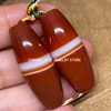 2pcs Natural Magic Power Tibetan Agate *One Line* Amulet Red Dzi Beads CB030 4