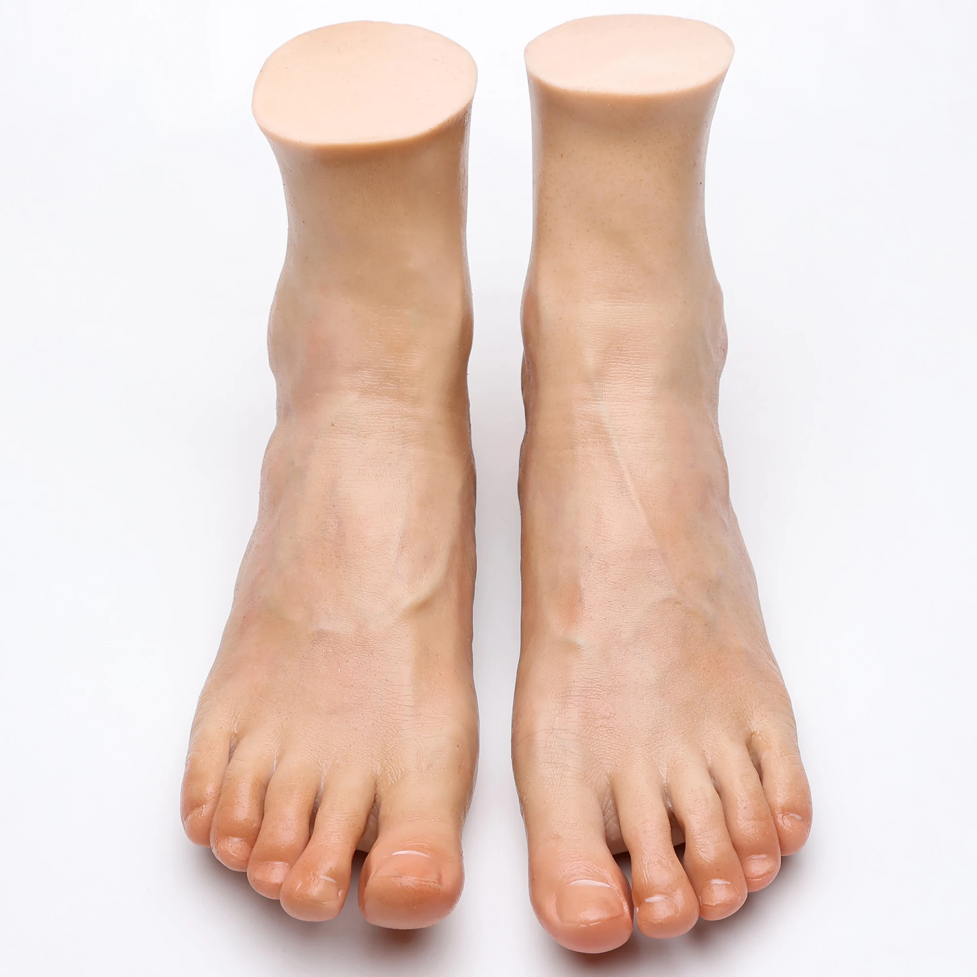 길이 26cm 남성 실리콘 발 모델 시뮬레이션 마네킹 발 신발 양말 디스플레이 페티쉬 매니큐어 연습 문신 TGDZ4388