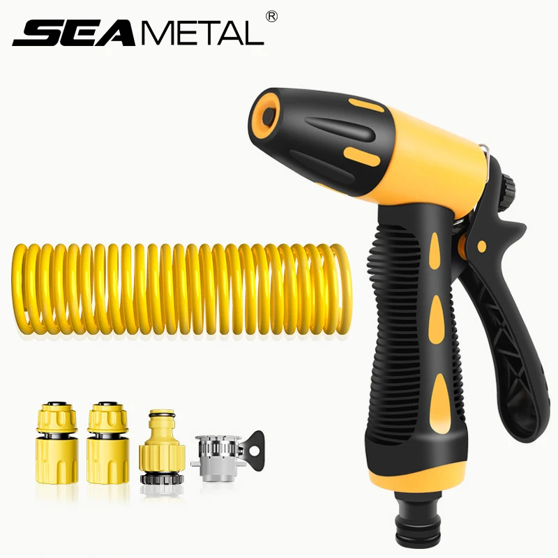Car Wash Water Gun High Pressure Car Washing Water Gun Spray Nozzle Water Pipes Kit Car Wash Removal Duster Garden Irrigation