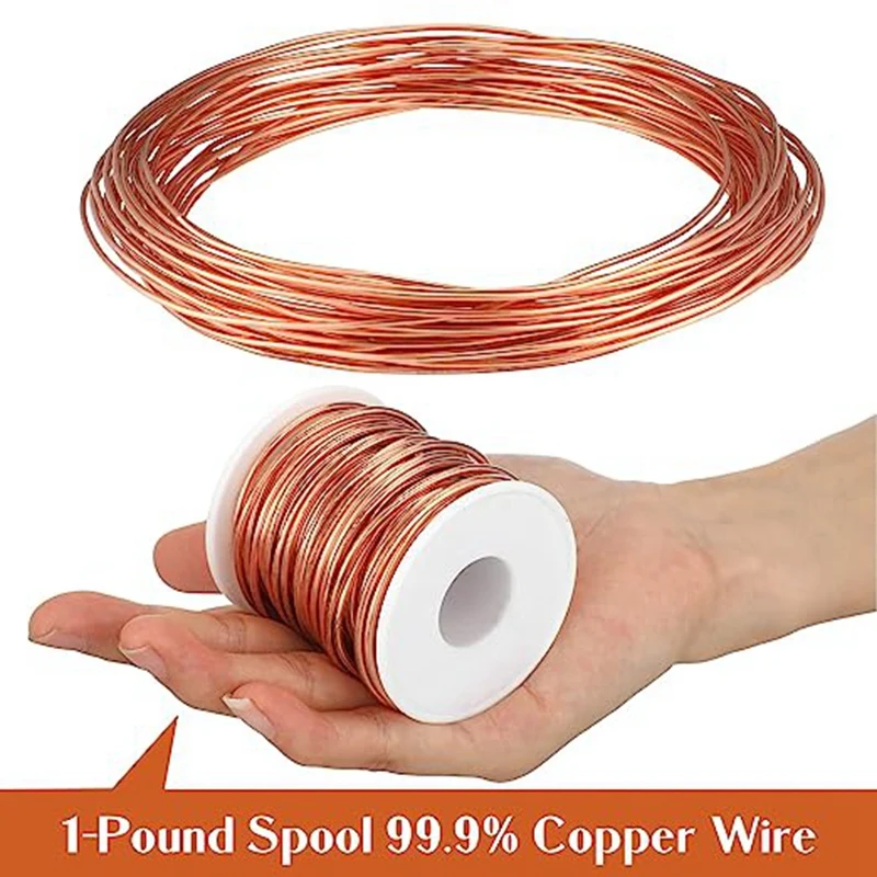 Bare Dead Soft Copper Wire Dead Soft Copper Wire for Jewelry Making, 1  Pound Spool (16 Gauge,0.051In Dia, 126In Length) - AliExpress