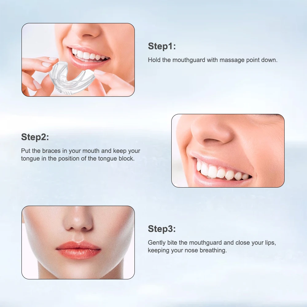 Teeth Alignment Trainer 3 Stages Orthodontic Braces Dental Braces Smile Teeth Alignment Trainer Instanted Silicone Teeth Retainer Transparent Corrector