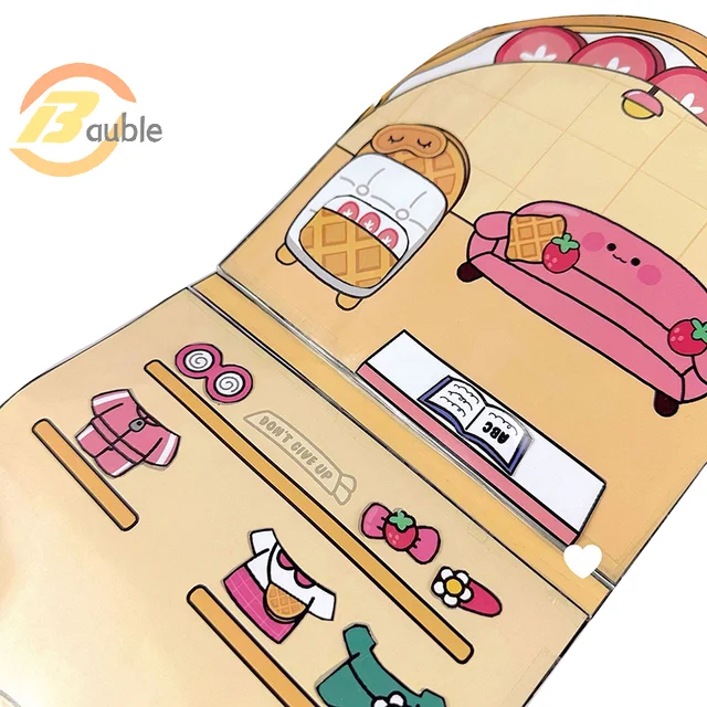Waffle Knead Creative Cute Quiet Book Decompression Toy Book Handmade DIY Homemade Book Material Pack 3