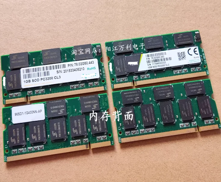 Apacer  Ʈ ޸, 512MB 256MB 1GB SOD PC3200 CL3 DDR 400