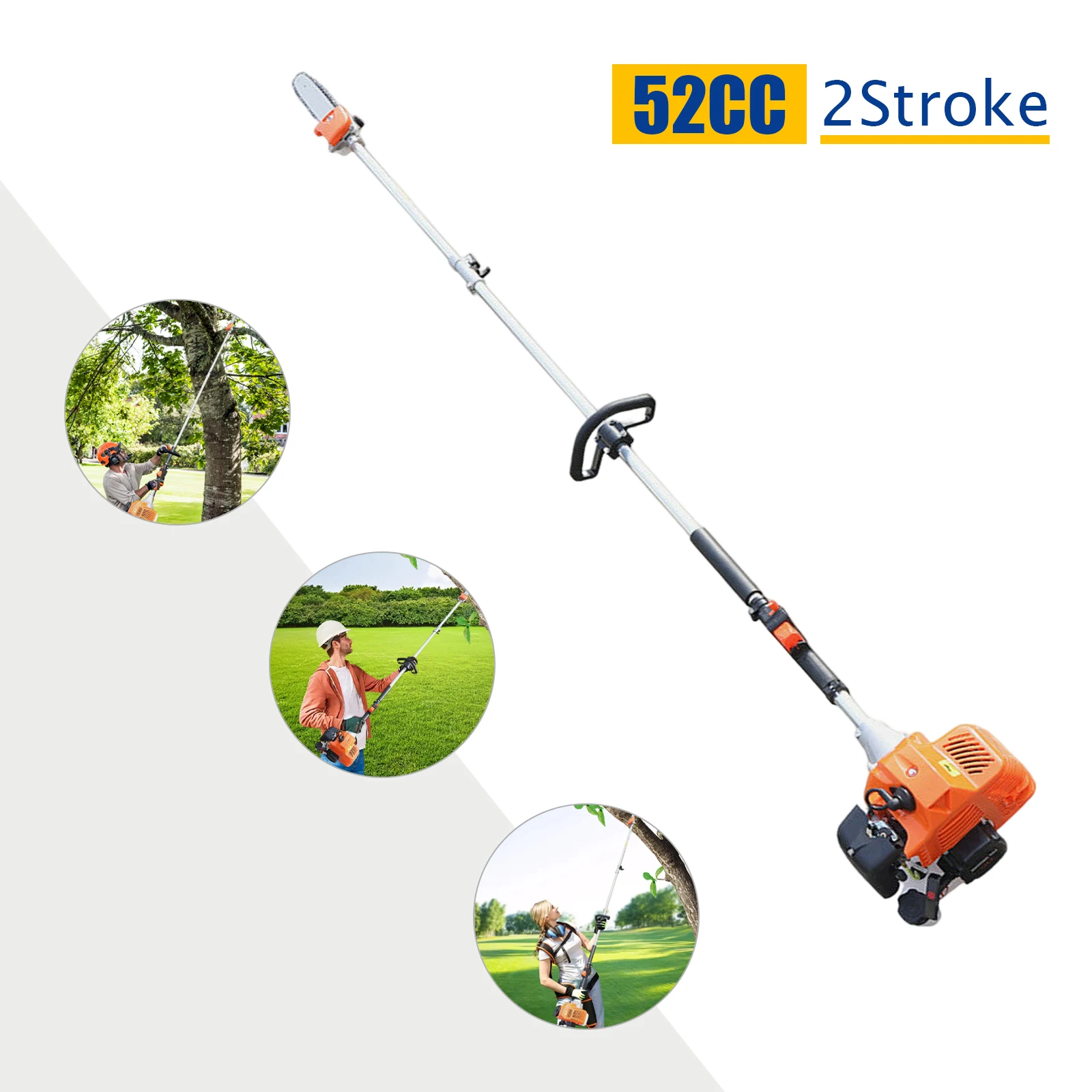 

Cordless Chainsaw for Agriculture and Garden Portable Electric Pruning Saw with Non-slip Handle