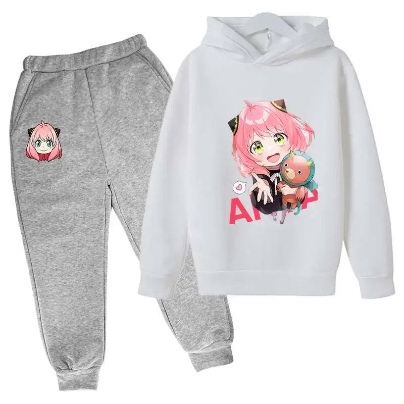 

SPY X FAMILY Anya Forger Kids Hoodies suit Sweatshirts Long Sleeve Children's Clothing Boys Girls Winter and Autumn Clothing