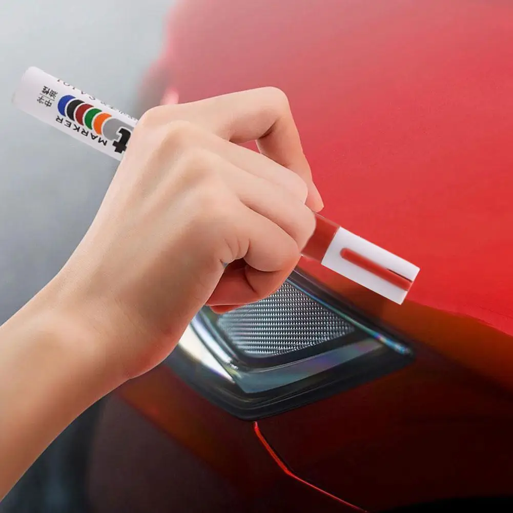 White Paint Pen, Colored Touch Up Pen, Waterproof And Non Fading Tire Marker Black