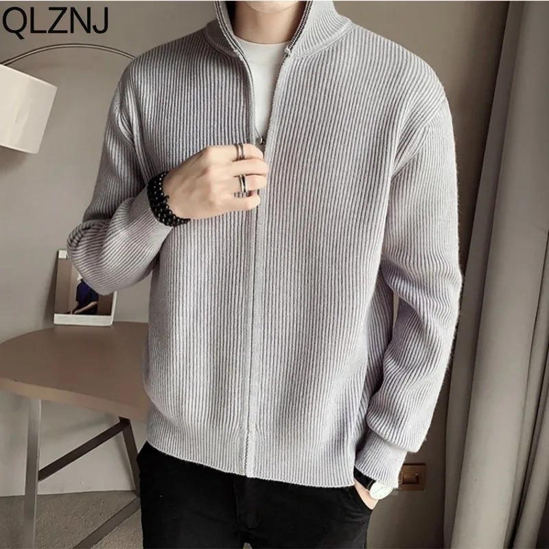 

Cardigans Sweater Men Vintage Casual Knit Pullover Korean Fashion Loose Zipper Long Sleeve Y2K Sweaters Mens Jumper Top Clothes
